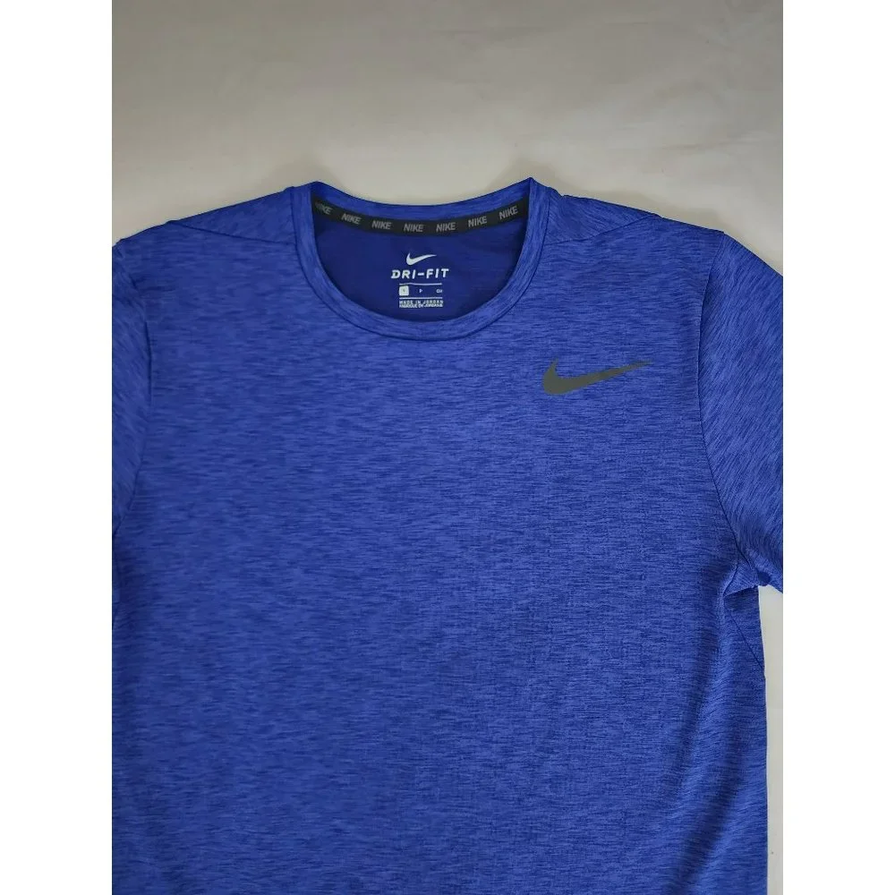 Nike Men's Athletic Dri-Fit Utility Static Short Sleeve Training Tee Blue Small - Picture 4 of 9